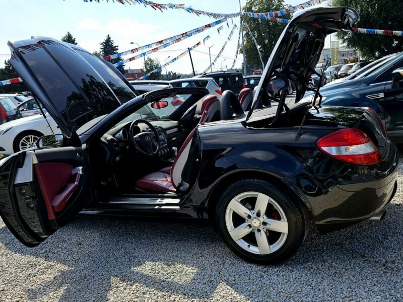 Mercedes SLK 200 -SPRZEDANY- 1- WŁ-Czerwona skóra! Super utrzymany !Manual, PRZEBIEG! R171 (2004-2011)