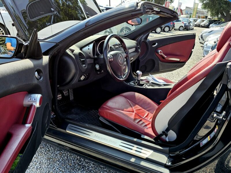 Mercedes SLK 200 -SPRZEDANY- 1- WŁ-Czerwona skóra! Super utrzymany !Manual, PRZEBIEG! R171 (2004-2011)