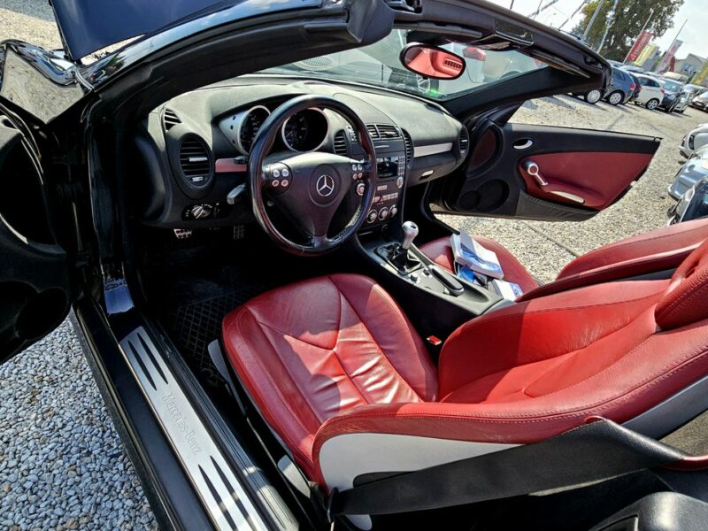 Mercedes SLK 200 -SPRZEDANY- 1- WŁ-Czerwona skóra! Super utrzymany !Manual, PRZEBIEG! R171 (2004-2011)