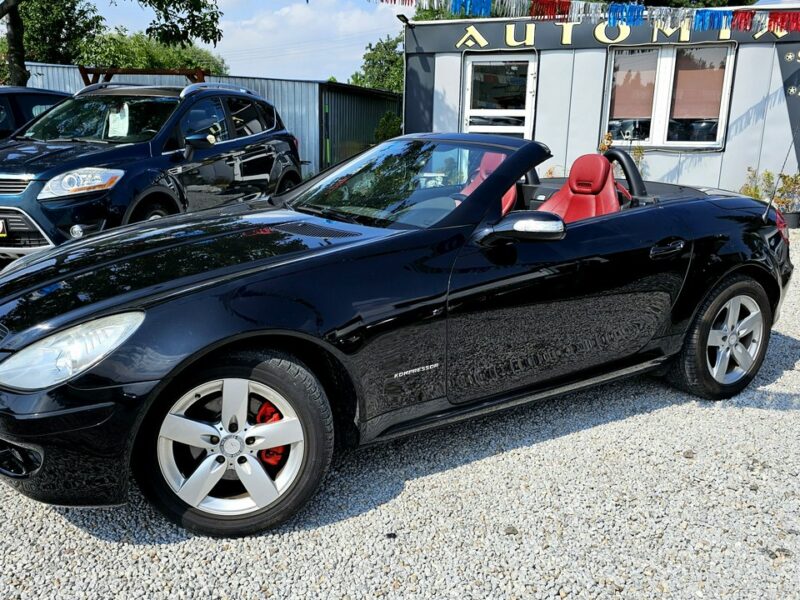 Mercedes SLK 200 -SPRZEDANY- 1- WŁ-Czerwona skóra! Super utrzymany !Manual, PRZEBIEG! R171 (2004-2011)