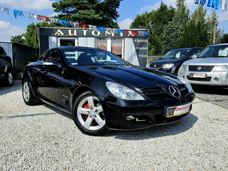 Mercedes SLK 200 -SPRZEDANY- 1- WŁ-Czerwona skóra! Super utrzymany !Manual, PRZEBIEG! R171 (2004-2011)