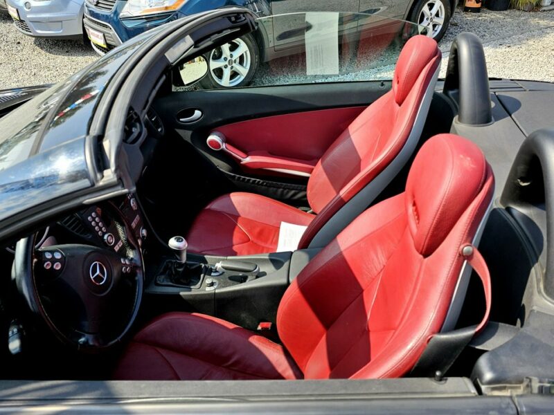 Mercedes SLK 200 -SPRZEDANY- 1- WŁ-Czerwona skóra! Super utrzymany !Manual, PRZEBIEG! R171 (2004-2011)