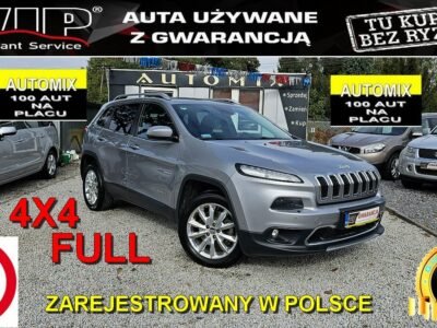 Jeep Cherokee -SPRZEDANY- Salon PL,Full opcja,4X4,Sam parkuje,Aktywny temp.Skóra V (2014-)