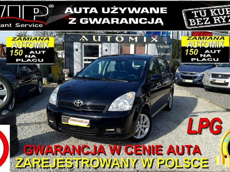 Toyota Corolla Verso -SPRZEDANY- 1,8 Benzyna + Gaz, Super Stan, Zarejestrowana w PL II (2001-2006)