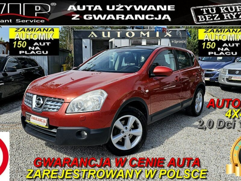 Nissan Qashqai -SPRZEDANY- 2,0 dCi.4X4, AUTOMAT !Panorama,Zarej, GWARANCJA I (2007-2013)