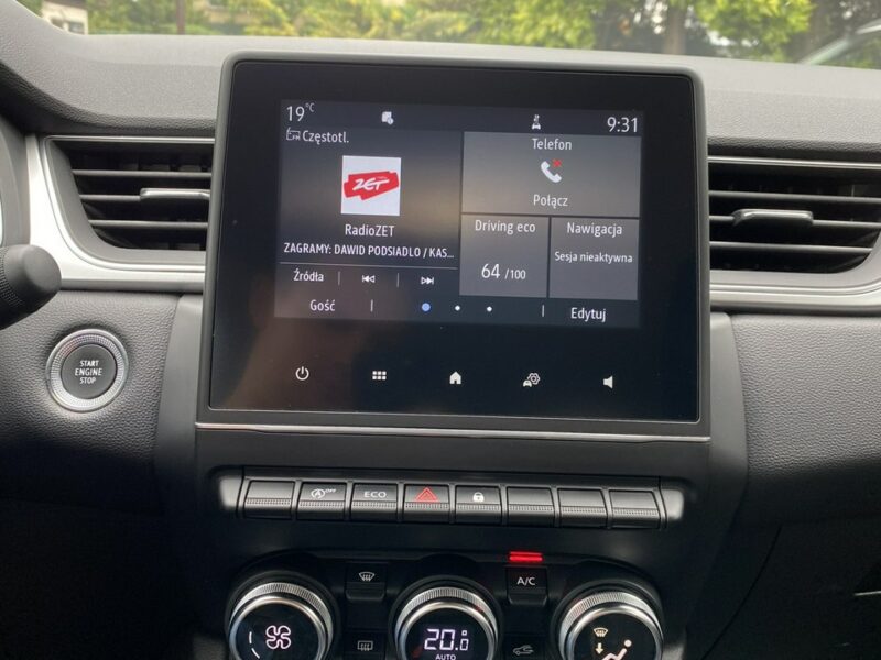 Renault Captur Salon Polska, Intens Full LED, Asystent pasa ruchu, Gwarancja II (2019-)
