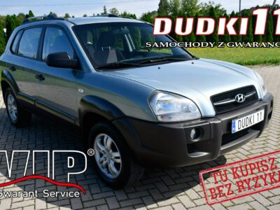 Hyundai Tucson 2,0Benz DUDKI11 Serwis,Klimatyzacja,El.szyby x4.Centralka,kredyt I (2004-2010)