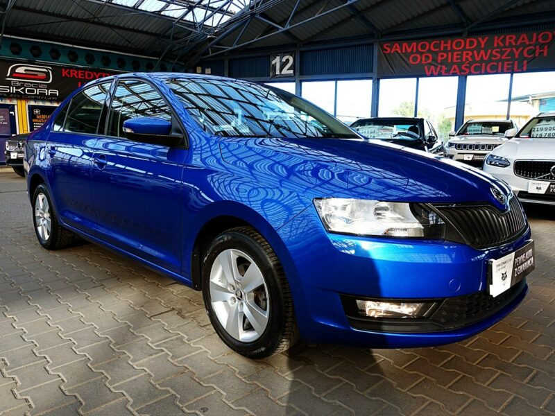 Škoda RAPID LED+PODGRZEWANE Fotele+Parktronik 3Lata GWARANCJA 1wł Kraj Bezwypad