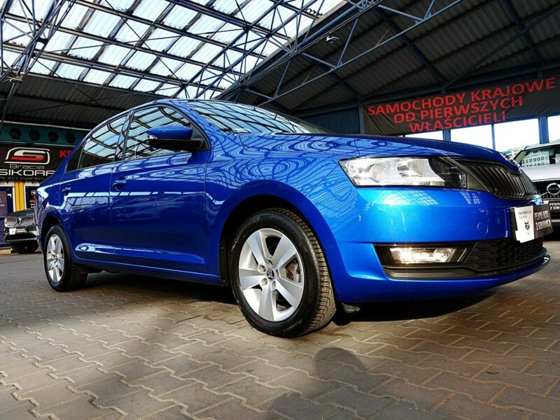 Škoda RAPID LED+PODGRZEWANE Fotele+Parktronik 3Lata GWARANCJA 1wł Kraj Bezwypad
