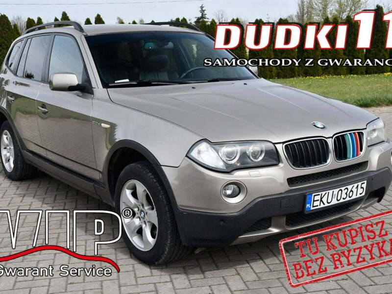 BMW X3 2,0D DUDKI11 4X4,Skóry,Panorama dach, Tempomat,kredyt.okazja E83 (2003-2010)