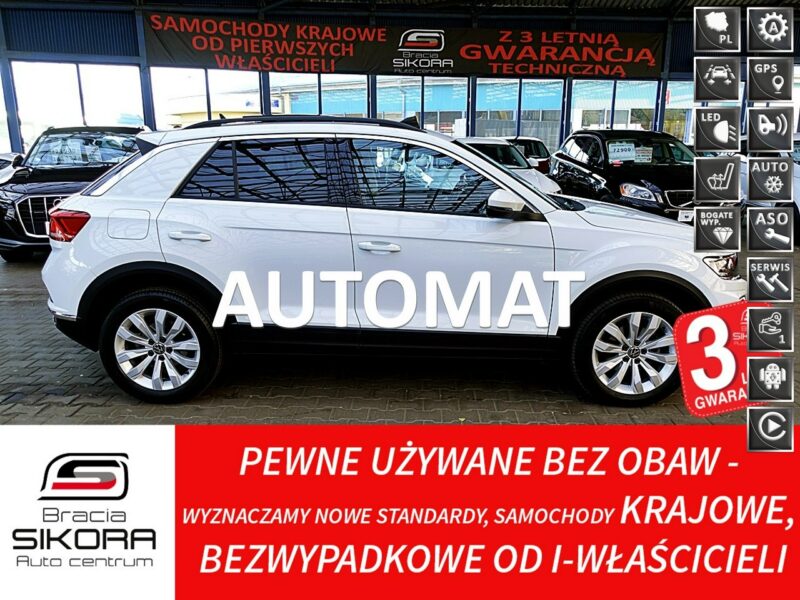 Volkswagen T-Roc AUTOMAT 150km Panorama+Led GWARANCJA FABRYCZNA 1wł Kraj Bezwyp. F23%