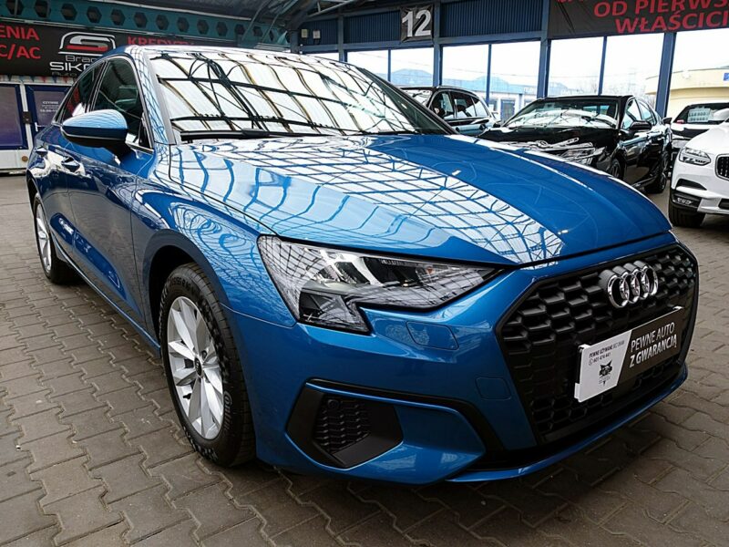 Audi A3 2.0TDi 150KM S-TRONIC Led+Navi GWAR. 1wł Kraj Bezwyp Serwis ASO F23% 8Y