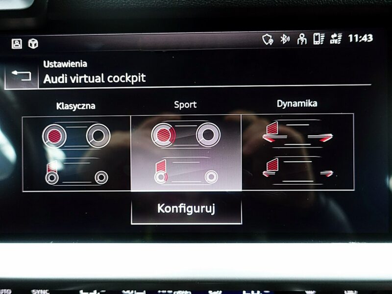 Audi A3 2.0TDi 150KM S-TRONIC Led+Navi GWAR. 1wł Kraj Bezwyp Serwis ASO F23% 8Y