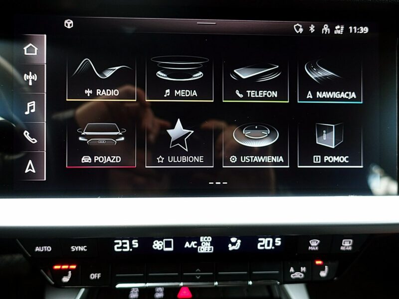 Audi A3 2.0TDi 150KM S-TRONIC Led+Navi GWAR. 1wł Kraj Bezwyp Serwis ASO F23% 8Y