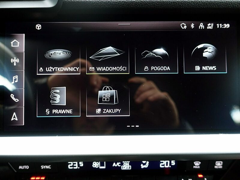 Audi A3 2.0TDi 150KM S-TRONIC Led+Navi GWAR. 1wł Kraj Bezwyp Serwis ASO F23% 8Y