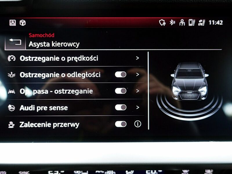 Audi A3 2.0TDi 150KM S-TRONIC Led+Navi GWAR. 1wł Kraj Bezwyp Serwis ASO F23% 8Y