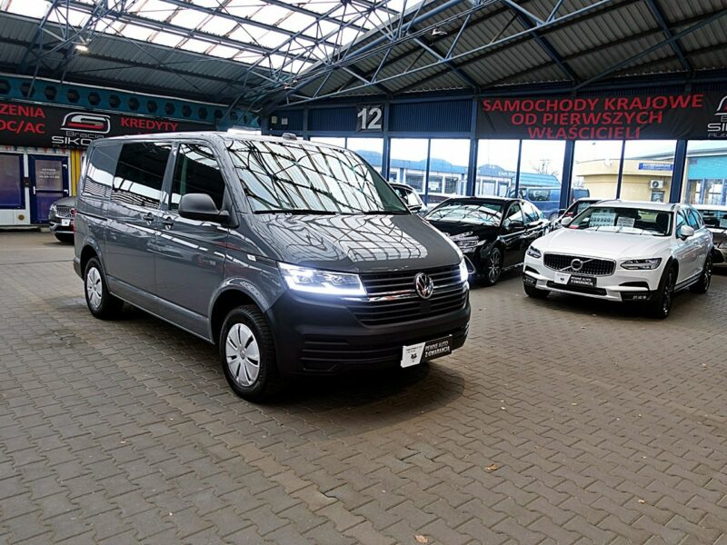 Volkswagen Transporter 5-osób AUTOMAT GWARANCJA 1wł Kraj Bezwyp FullLed+NAVI+KAMERA FV23% T6