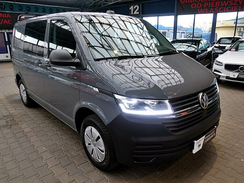 Volkswagen Transporter 5-osób AUTOMAT GWARANCJA 1wł Kraj Bezwyp FullLed+NAVI+KAMERA FV23% T6