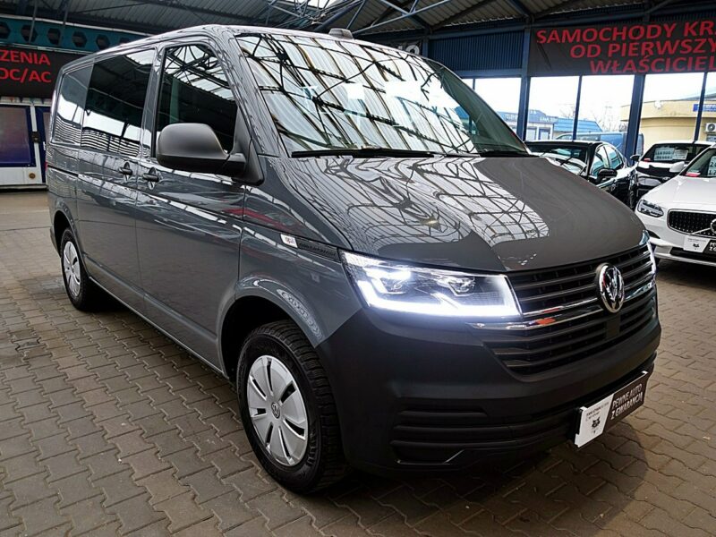 Volkswagen Transporter 5-osób AUTOMAT GWARANCJA 1wł Kraj Bezwyp FullLed+NAVI+KAMERA FV23% T6