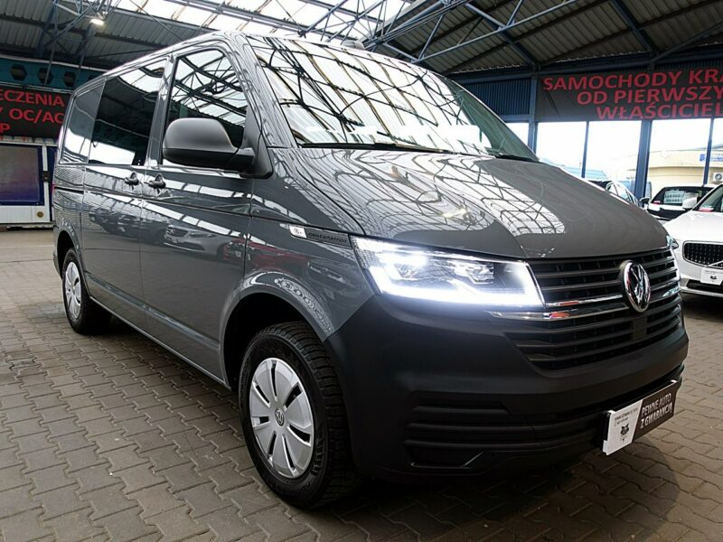Volkswagen Transporter 5-osób AUTOMAT GWARANCJA 1wł Kraj Bezwyp FullLed+NAVI+KAMERA FV23% T6
