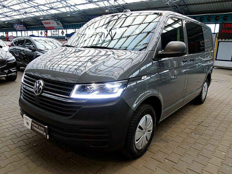 Volkswagen Transporter 5-osób AUTOMAT GWARANCJA 1wł Kraj Bezwyp FullLed+NAVI+KAMERA FV23% T6