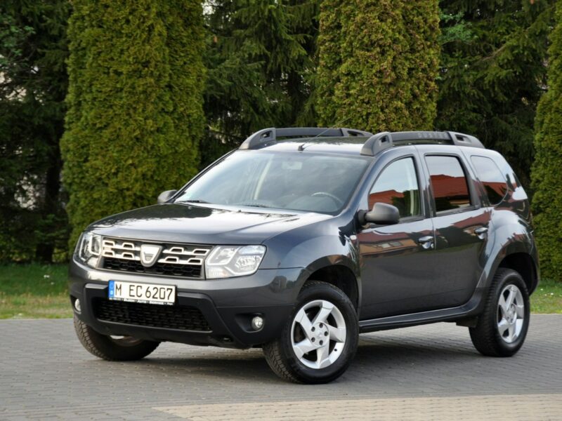 Dacia Duster 1.2i(125KM)*116tyś.km*Kolorowa Navi*Welur*Reling*Parktronik*ALU 16"ASO I (2009-2017)
