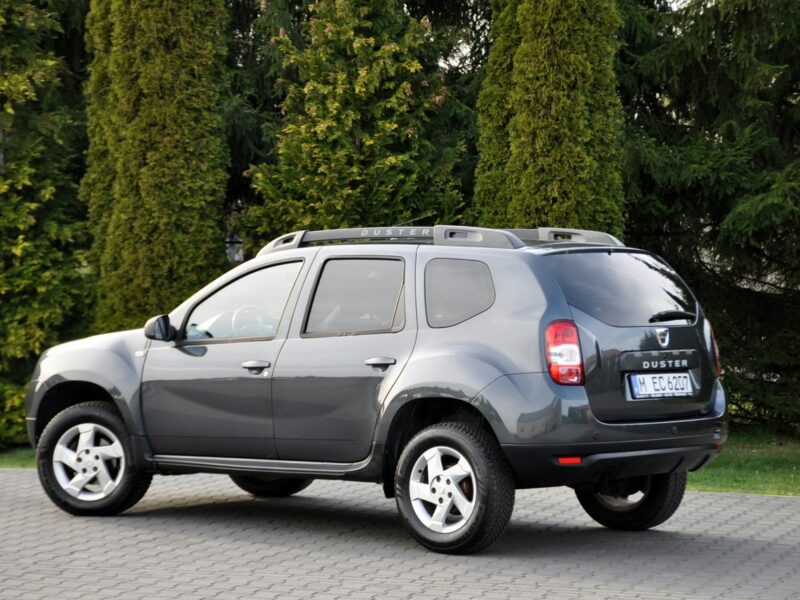 Dacia Duster 1.2i(125KM)*116tyś.km*Kolorowa Navi*Welur*Reling*Parktronik*ALU 16"ASO I (2009-2017)