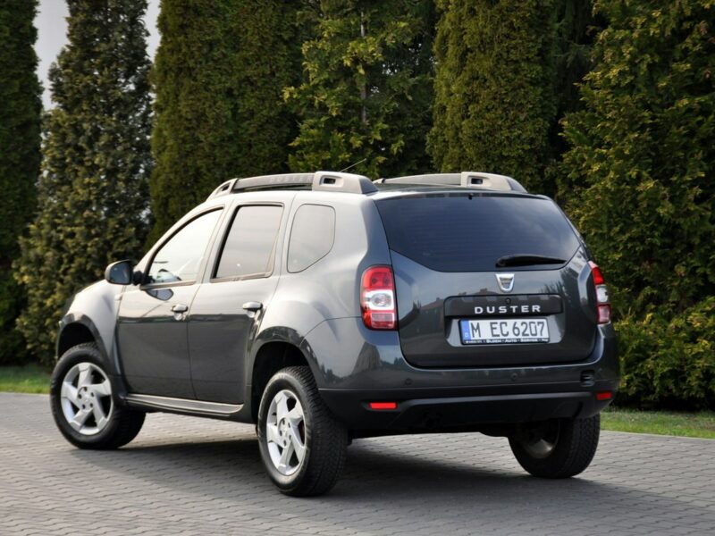 Dacia Duster 1.2i(125KM)*116tyś.km*Kolorowa Navi*Welur*Reling*Parktronik*ALU 16"ASO I (2009-2017)