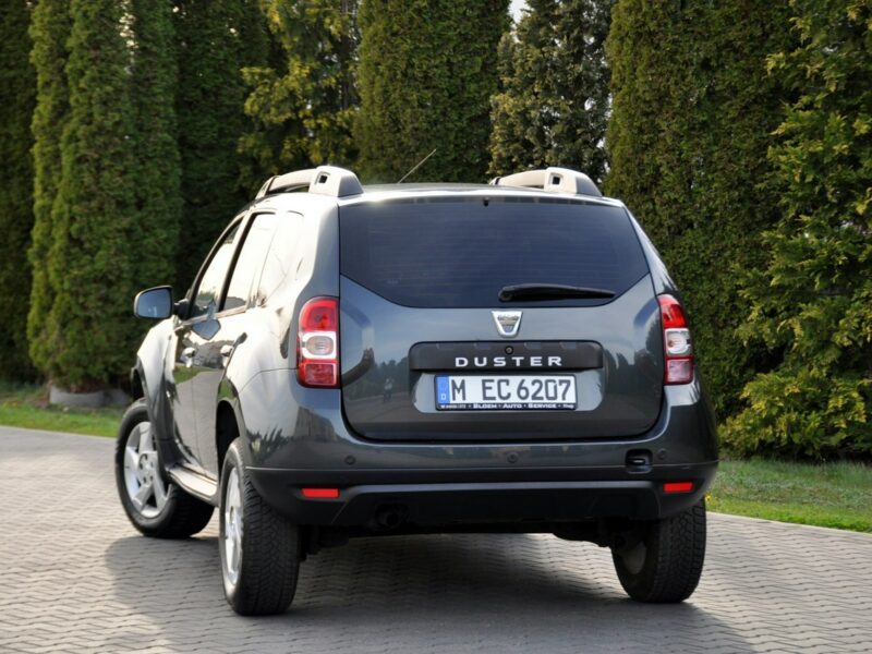 Dacia Duster 1.2i(125KM)*116tyś.km*Kolorowa Navi*Welur*Reling*Parktronik*ALU 16"ASO I (2009-2017)