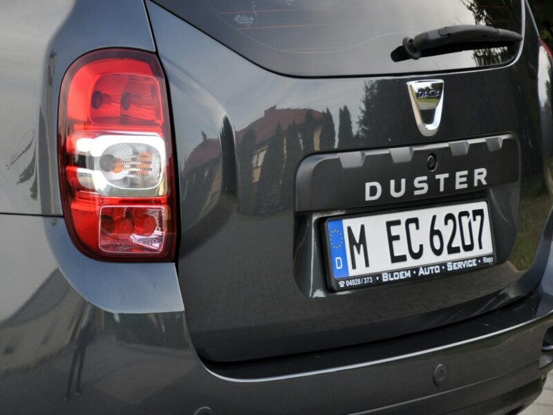 Dacia Duster 1.2i(125KM)*116tyś.km*Kolorowa Navi*Welur*Reling*Parktronik*ALU 16"ASO I (2009-2017)