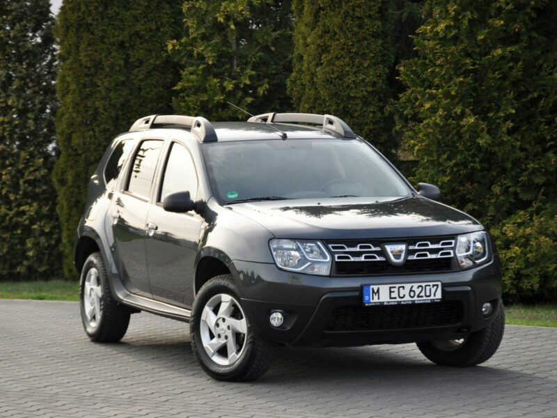 Dacia Duster 1.2i(125KM)*116tyś.km*Kolorowa Navi*Welur*Reling*Parktronik*ALU 16"ASO I (2009-2017)