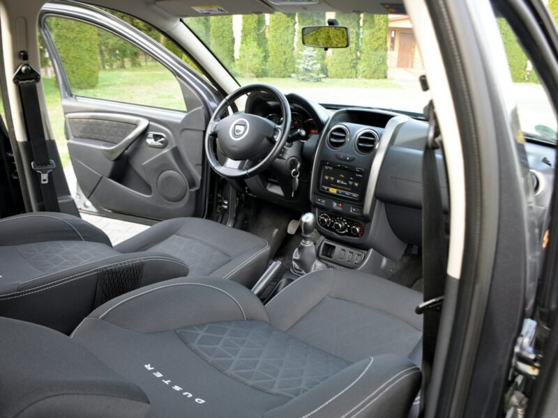 Dacia Duster 1.2i(125KM)*116tyś.km*Kolorowa Navi*Welur*Reling*Parktronik*ALU 16"ASO I (2009-2017)