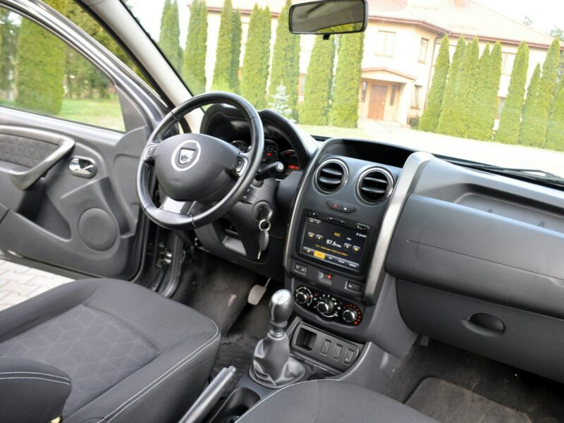 Dacia Duster 1.2i(125KM)*116tyś.km*Kolorowa Navi*Welur*Reling*Parktronik*ALU 16"ASO I (2009-2017)