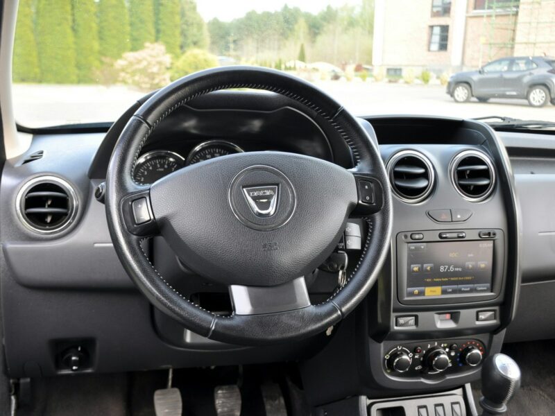 Dacia Duster 1.2i(125KM)*116tyś.km*Kolorowa Navi*Welur*Reling*Parktronik*ALU 16"ASO I (2009-2017)