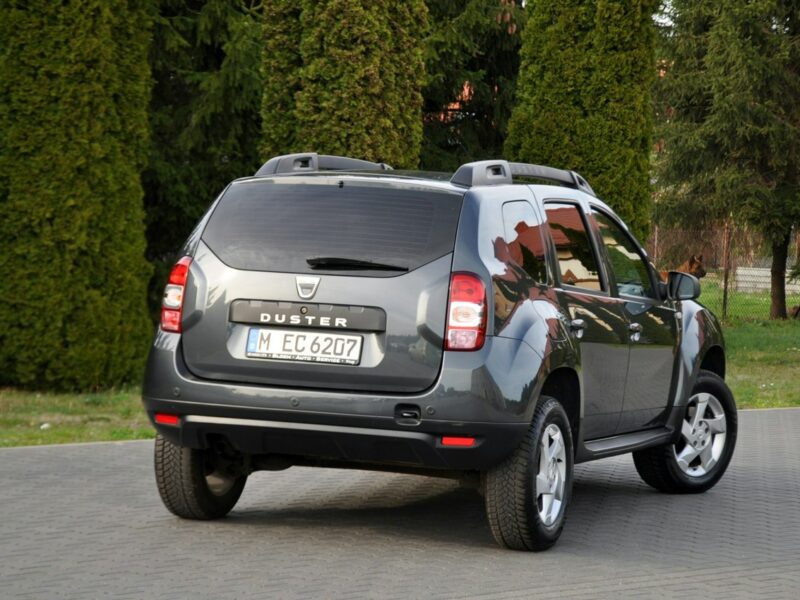 Dacia Duster 1.2i(125KM)*116tyś.km*Kolorowa Navi*Welur*Reling*Parktronik*ALU 16"ASO I (2009-2017)