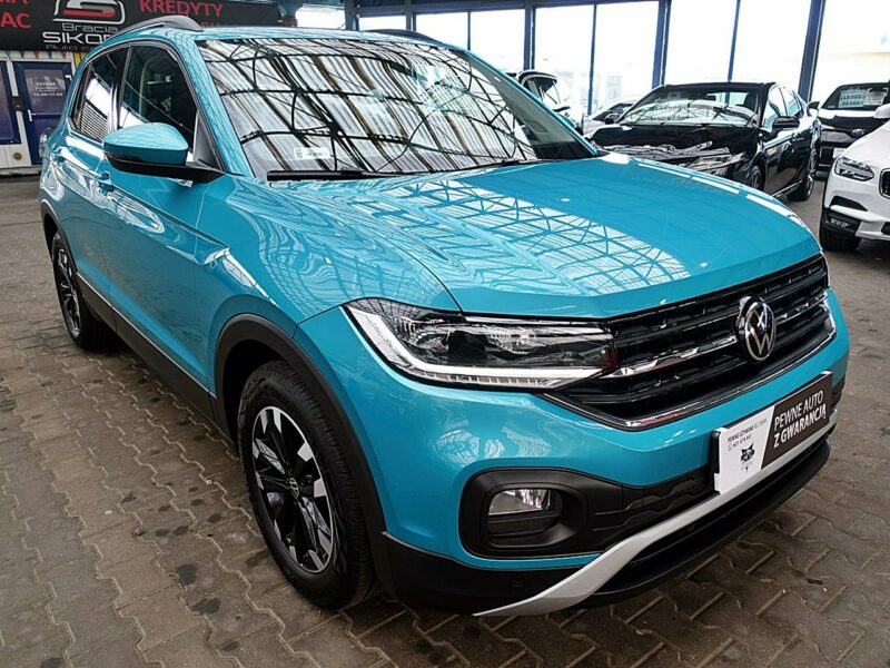 Volkswagen T-Cross AUTOMAT 150km fullLed+Front Assist JAK NOWY 1wł Kraj Bezwypadkowy F23%