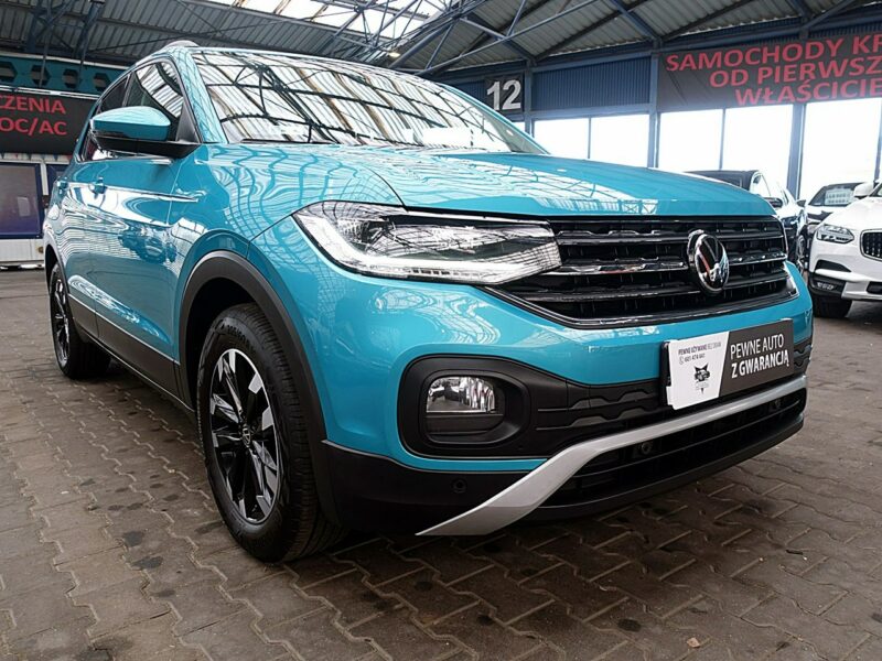Volkswagen T-Cross AUTOMAT 150km fullLed+Front Assist JAK NOWY 1wł Kraj Bezwypadkowy F23%