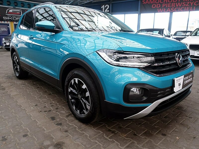 Volkswagen T-Cross AUTOMAT 150km fullLed+Front Assist JAK NOWY 1wł Kraj Bezwypadkowy F23%