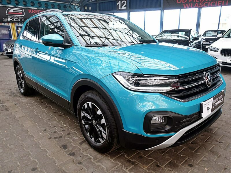 Volkswagen T-Cross AUTOMAT 150km fullLed+Front Assist JAK NOWY 1wł Kraj Bezwypadkowy F23%