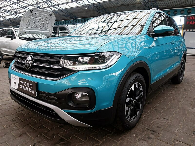 Volkswagen T-Cross AUTOMAT 150km fullLed+Front Assist JAK NOWY 1wł Kraj Bezwypadkowy F23%