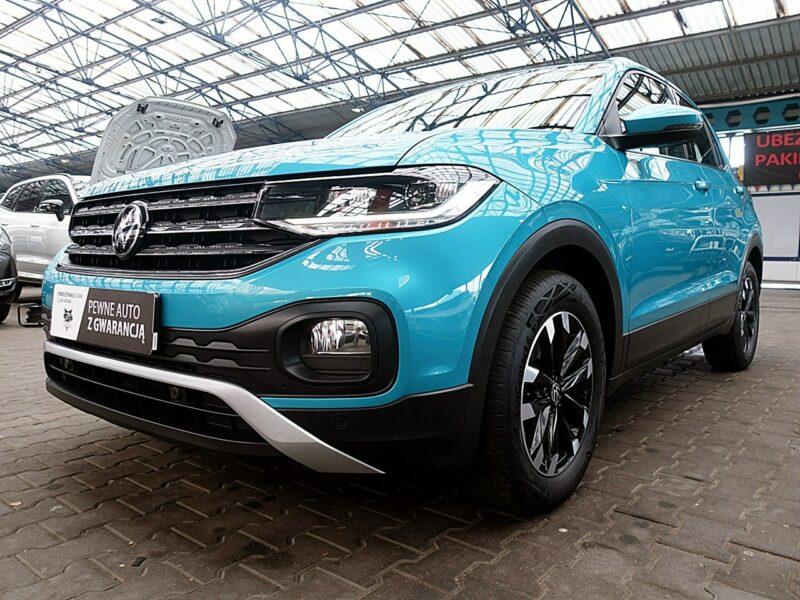 Volkswagen T-Cross AUTOMAT 150km fullLed+Front Assist JAK NOWY 1wł Kraj Bezwypadkowy F23%