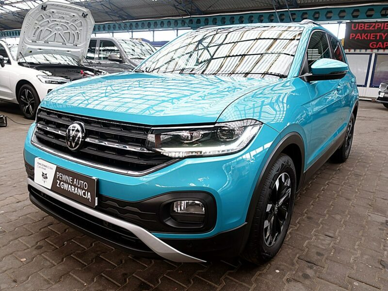 Volkswagen T-Cross AUTOMAT 150km fullLed+Front Assist JAK NOWY 1wł Kraj Bezwypadkowy F23%