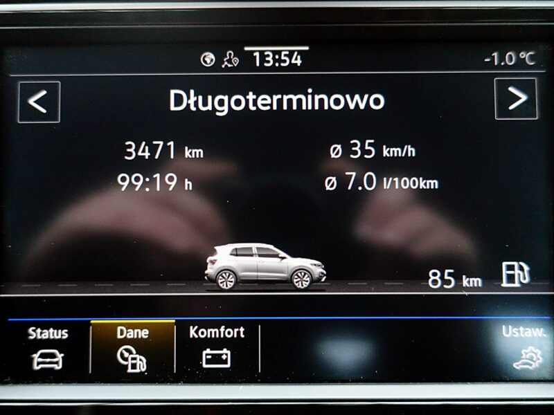 Volkswagen T-Cross AUTOMAT 150km fullLed+Front Assist JAK NOWY 1wł Kraj Bezwypadkowy F23%