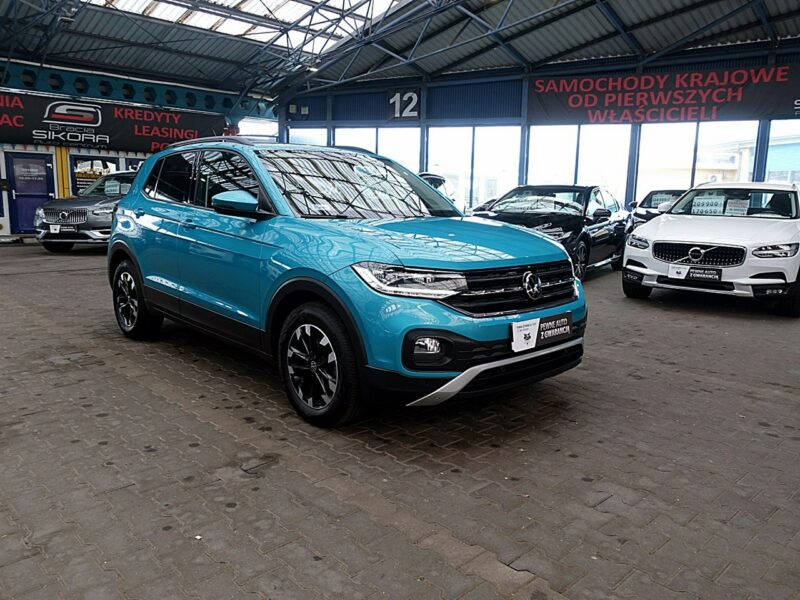 Volkswagen T-Cross AUTOMAT 150km fullLed+Front Assist JAK NOWY 1wł Kraj Bezwypadkowy F23%
