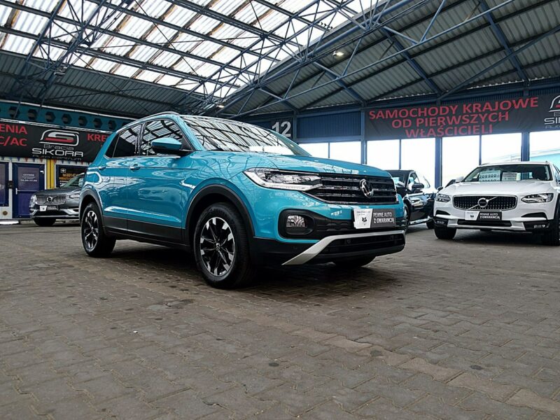 Volkswagen T-Cross AUTOMAT 150km fullLed+Front Assist JAK NOWY 1wł Kraj Bezwypadkowy F23%