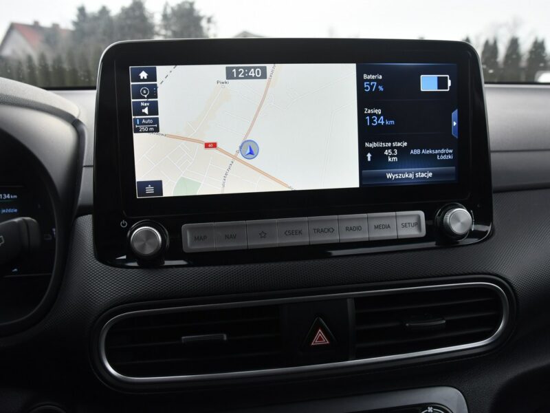Hyundai Kona Kona-Elektryk DUDKI11 Navi.Kam.Cofania.Asyst.Pasa Ruchu.Automat.OKAZJA I (2017-2023)