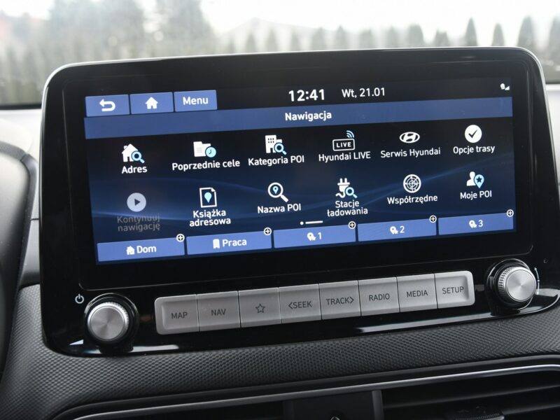Hyundai Kona Kona-Elektryk DUDKI11 Navi.Kam.Cofania.Asyst.Pasa Ruchu.Automat.OKAZJA I (2017-2023)