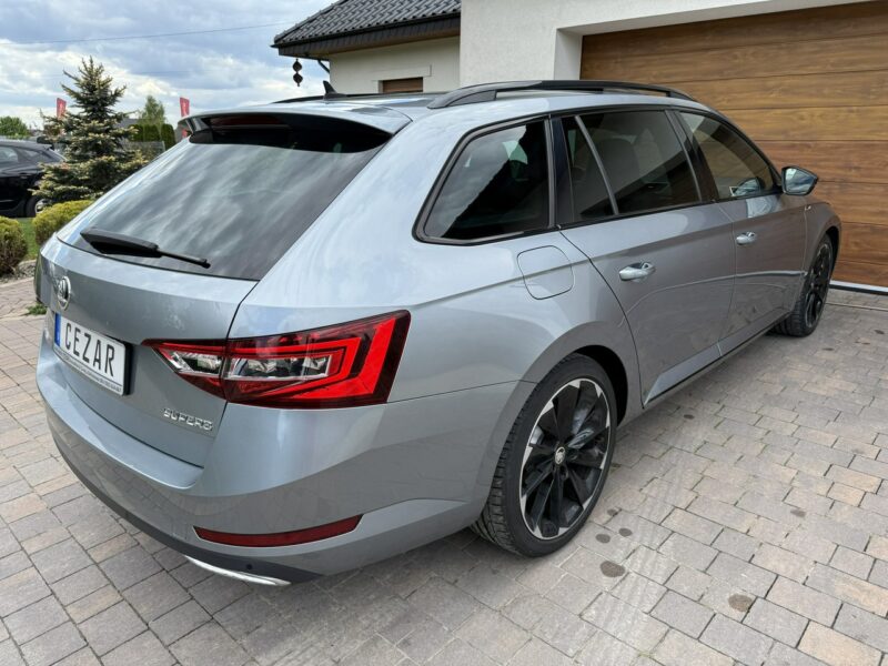 Škoda Superb 19r. 2.0 TDI 190KM DSG Sportline bezwypadkowa super stan, wyposażenie III (2015-2023)