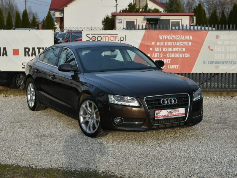 Audi A5 Sportback 1.8TFSi 160KM Manual 2010r. BiX LED 18" TEMPOMAT 8T (2007-2016)