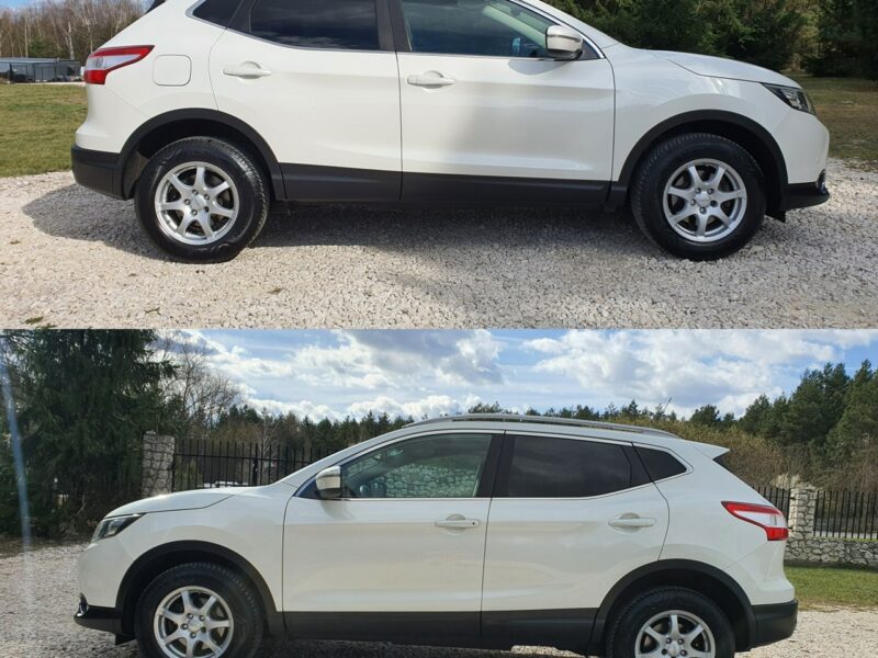 Nissan Qashqai 1.5 dCi # NAVI # Climatronic # Panorama # Kamera # Biała Perła # IGŁA II (2013-2021)